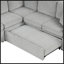 Canapé modulaire convertible avec lit escamotable, repose-pieds de rangement mobile et ports de chargement USB pour une vie moderne-636405472