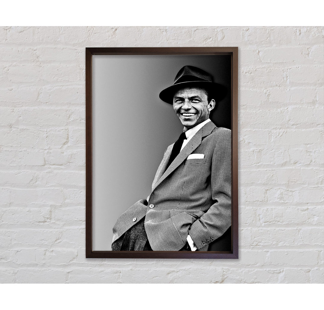 Frank Sinatra Smile - Einzelner Bilderrahmen Kunstdrucke auf Leinwand