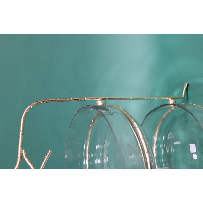 Doylestown Glass Tiered Stand, Gold