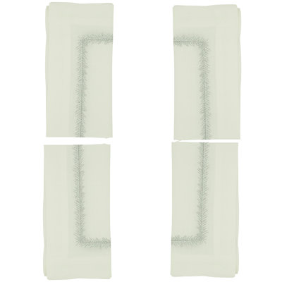 Serviette carrée en polyester Pomeline