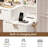  47.2'' Modern Fluted Makeup Vanity Desk With LED Mirror-2039961483