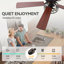 52'' Iris 5 - Blade Standard Ceiling Fan with Remote Control and Light Kit Included-1307974968