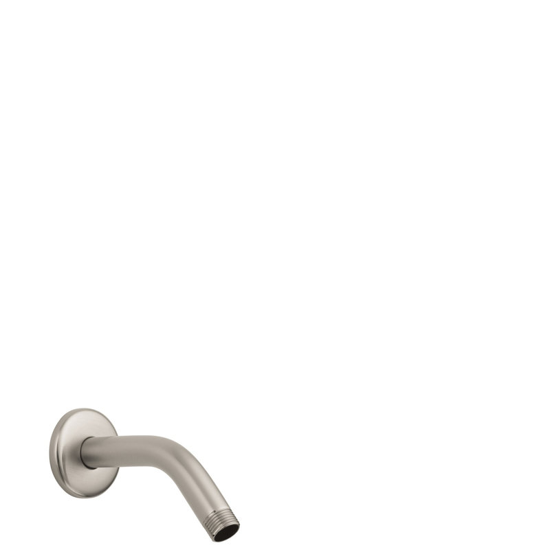 Showerpower 1/2" Shower Arm with Flange, Brushed Nickel