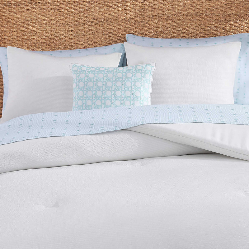 Aubrey Comforter Set, King Comforter + 7 Additional Pieces, White