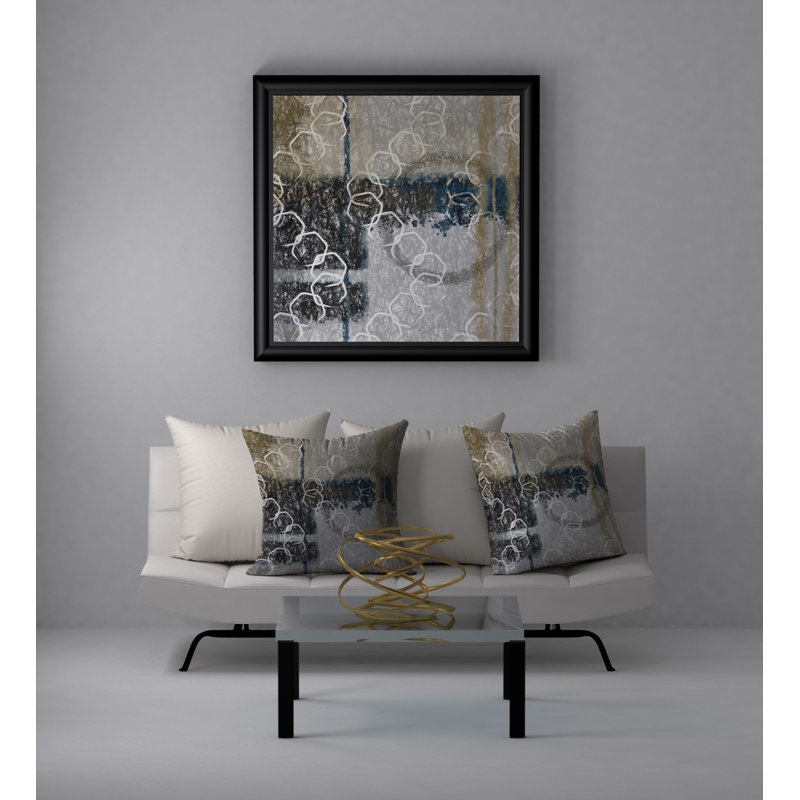 Housse de coussin carrée intéressante et décorative Matchless, 24 po x 24 po