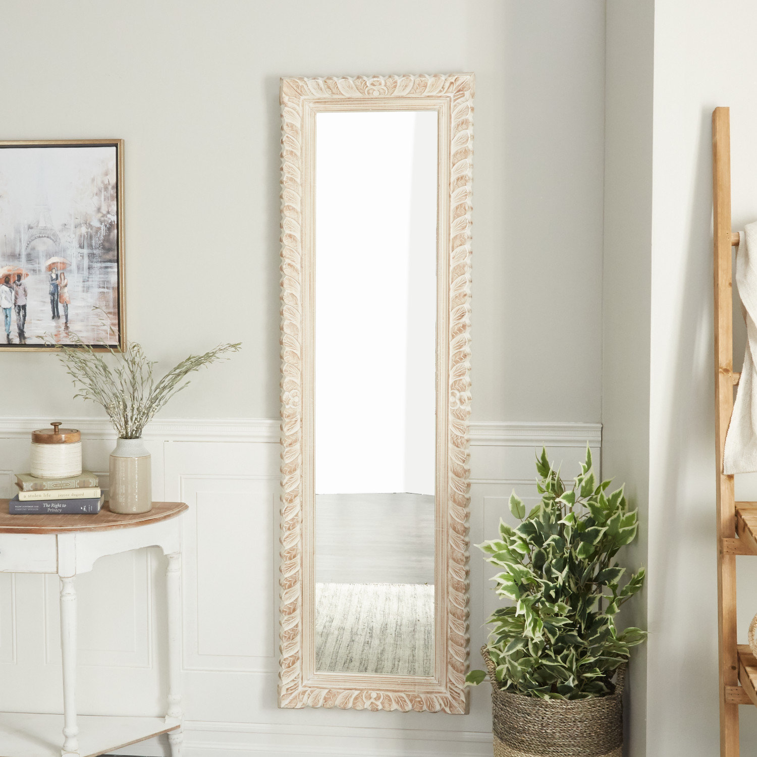 Gracie Oaks Damariae Distressed Wall Mirror Wayfair