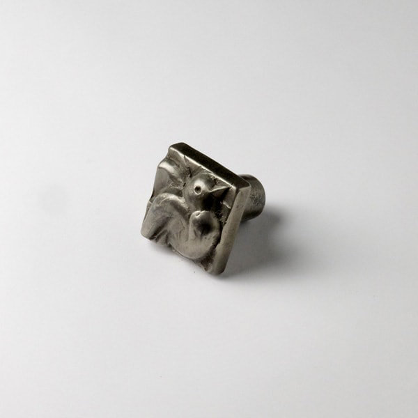 Dove Bronze Square Knob, White Bronze