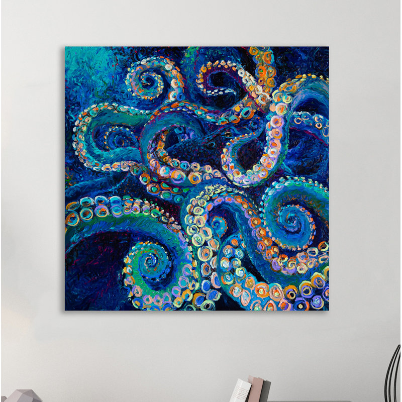" Octopus " by Iris Scott, 18" H x 18" W x 1.5" D