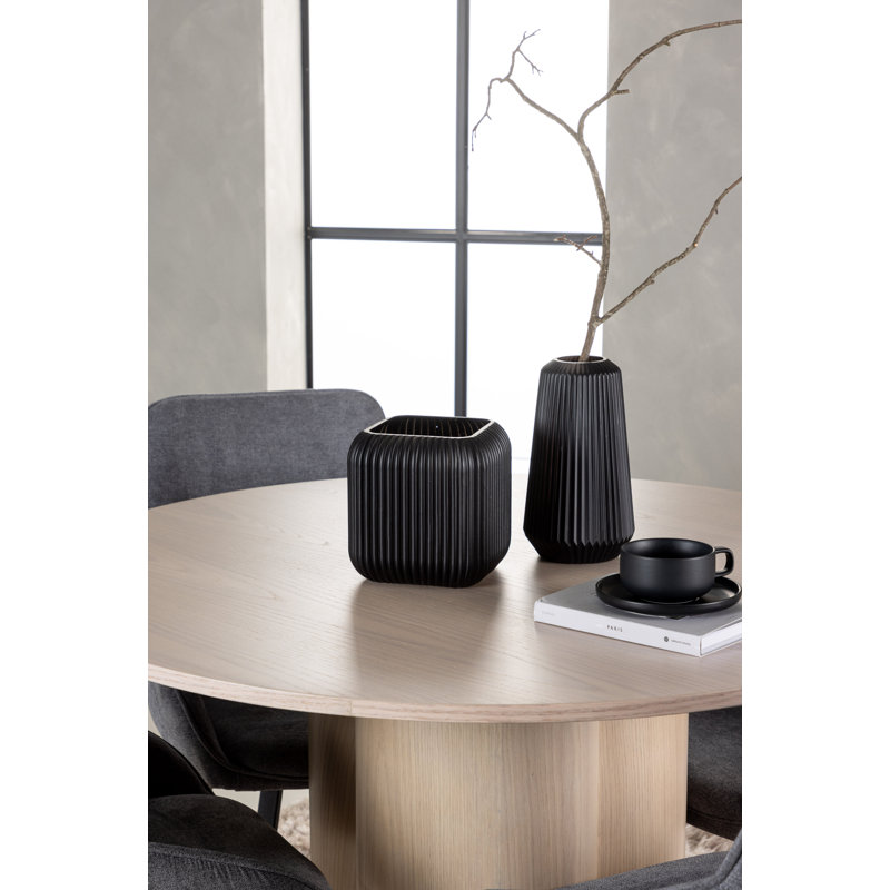 Octaviea 4 - Person Dining Set, White, Grey, Grey