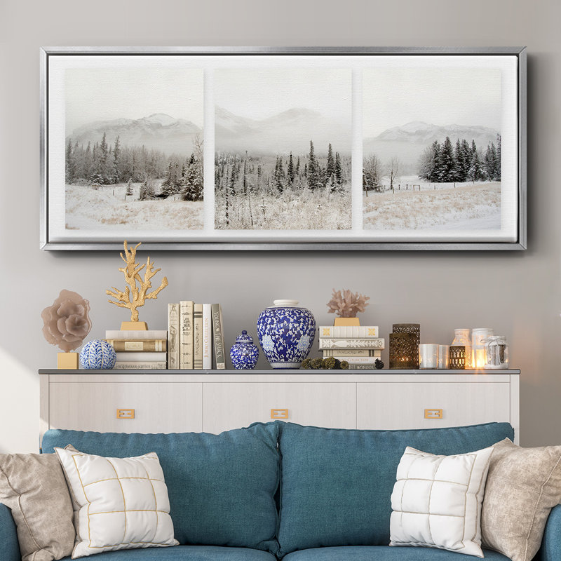 Snowbound- Framed Canvas, 20" H x 50" W