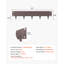 Bordure en acier pour paysage, paquet de 5, 39 x 5 po, bordure antirouille brune