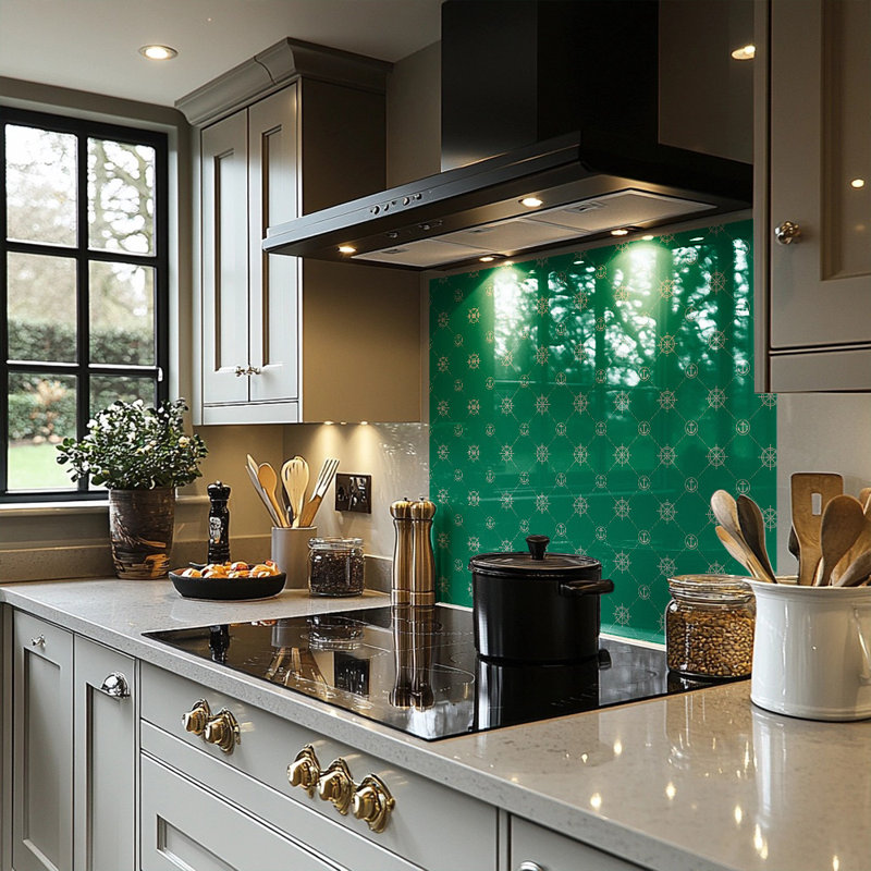 Nautical Elements On Splash Back, 75cm L x 60cm W
