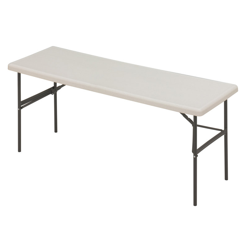 Platinum Granite Heavy-Duty Rectangular Folding Table