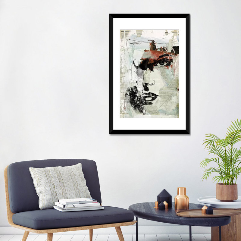 « moment », impression sur toile, H 26 po x l 18 po x P 1,5 po, Toile avec cadre noir, Blanc