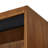 Modern Wood Lower Doors Bookcase, Office Bookcase, Office Shelving, Office Storage, Fully Assembled, Rich Medium Brown