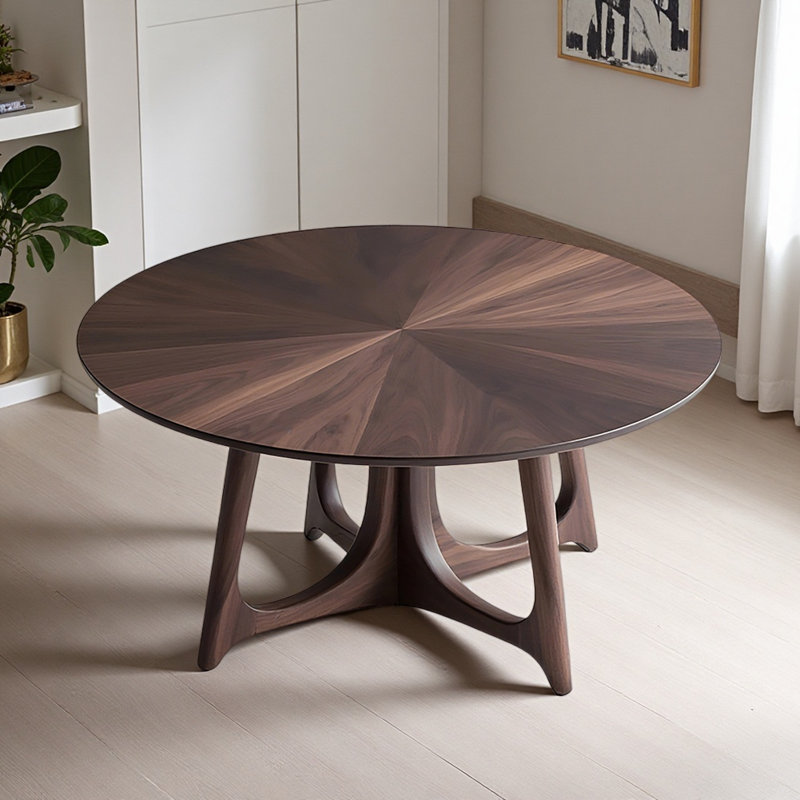 Simple and Retro Designed Round Dining Table