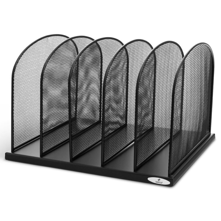 Safco, Onyx Hanging Desktop Organizer with 5 Horizontal Trays, Under-Desk  Storage. Fits Tables 1.75 Thick and Under