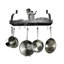 Gourmet Handcrafted Bookshelf Wall Mounted Pot Rack-1542164885