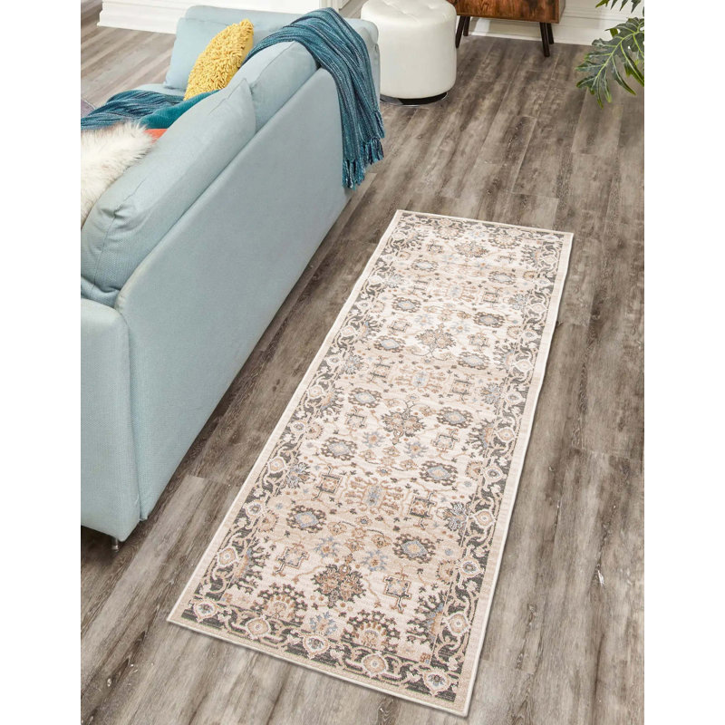 Tapis ivoire Gloria, Tapis de couloir 2 pi 8 po x 8 pi 2 po