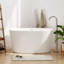 Baignoire autoportante en acrylique avec drain en nickel brossé-103255343-103255342