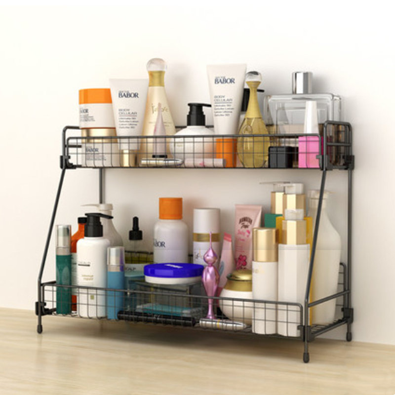 Freestanding Spice Rack with Adjustable Racks, H30cm x W16cm x D41.5cm