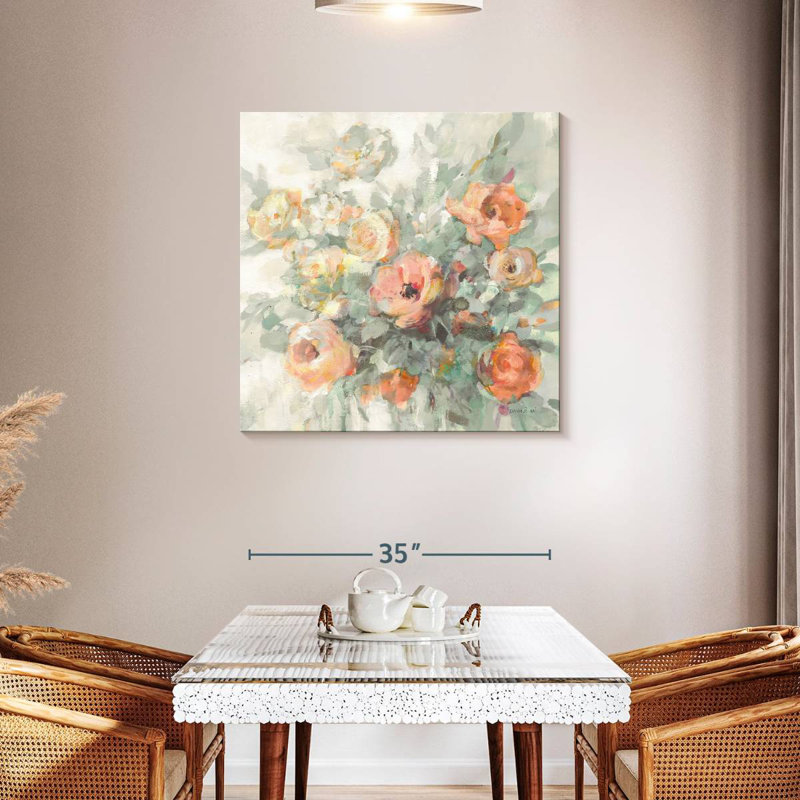 Ode To Spring Sage, 36" H x 36" W
