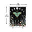 Rideau de bain floral Luna Moth phases de lune 72 x 72 po avec crochets