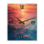 Horloge murale côtière moderne Waterscapes III - Nautique et plage-99631214