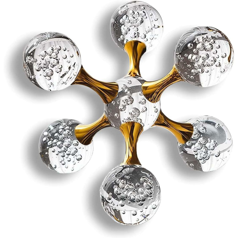 5.5" Sparkling Golden Crystal Ball