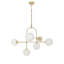 Cadel Impressive 6-Light Antique Brass Chandelier