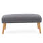 Repose-pieds rectangulaire en tissu avec repose-pieds