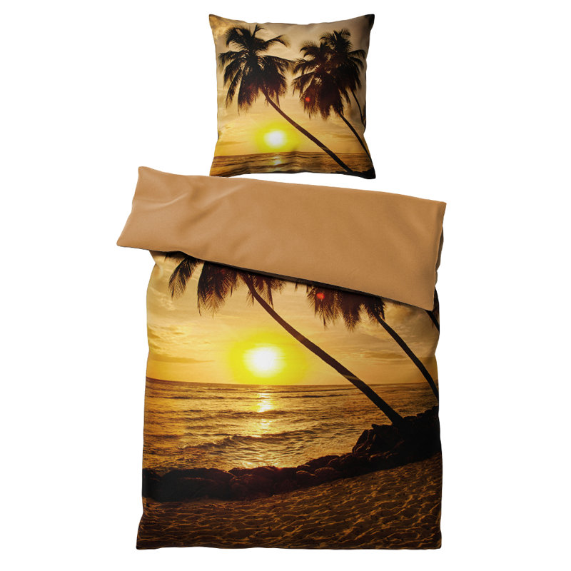 Cotton No Pattern Duvet Cover Set with Pillowcases Included