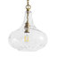 Luminaire suspendu en verre ondulé 1 lumière-107381852