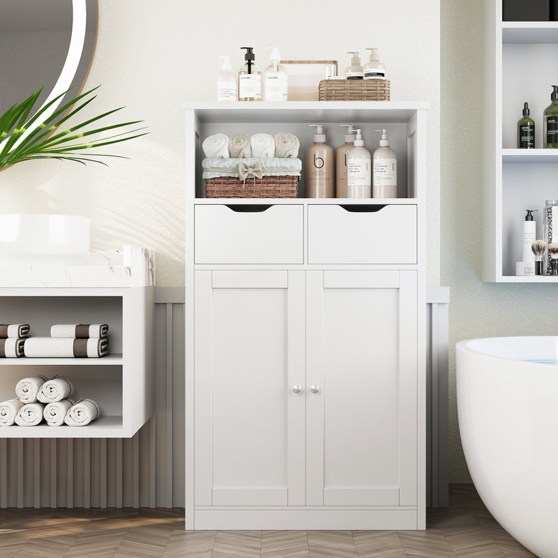  Armoire de salle de bain Menik, Blanc