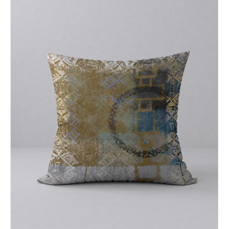 Abstract Reversible Throw Pillow, 24" x 24"