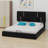 Upholstered Platform Bed With Hydraulic Storage System-486308486