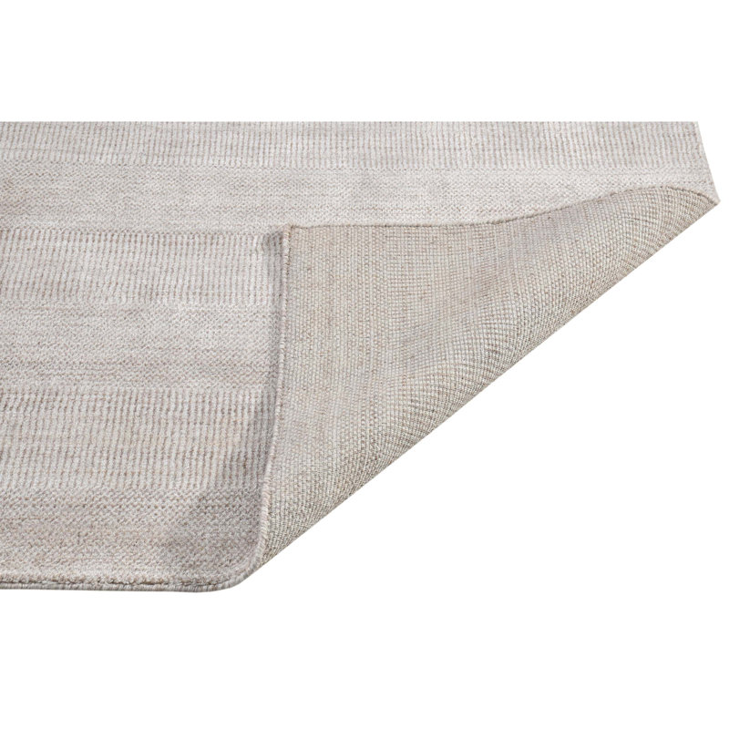 Abstract Area Rug in Natural/Gray, Rectangle 4' x 6'