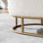 Morganstern Sherpa Fabric Upholstered Oval Storage Bench with Metal Legs
