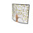 Aashay Bronze Metal Sculpted Relief Single Panel Tree Fireplace Screen with Curved Mesh Netting
