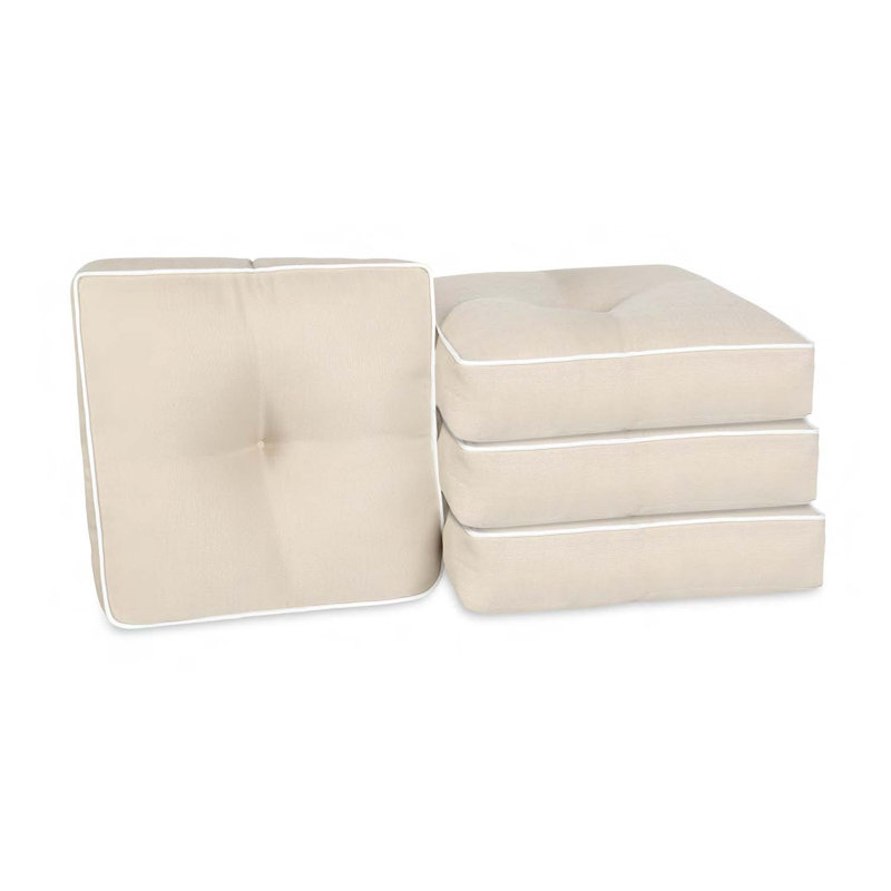 Wendin Outdoor 5'' Bench Seat Cushion, Linen