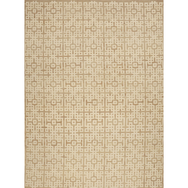 Geometric Area Rug in Beige