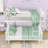 Metal Bunk Bed with Ladders and Guardrails-593592127-593592125