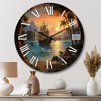 Horloge murale pirate