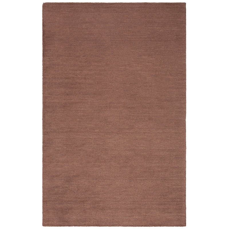 Frann Hand Tufted Wool Solid Color Rug, Rectangle 5' x 8'