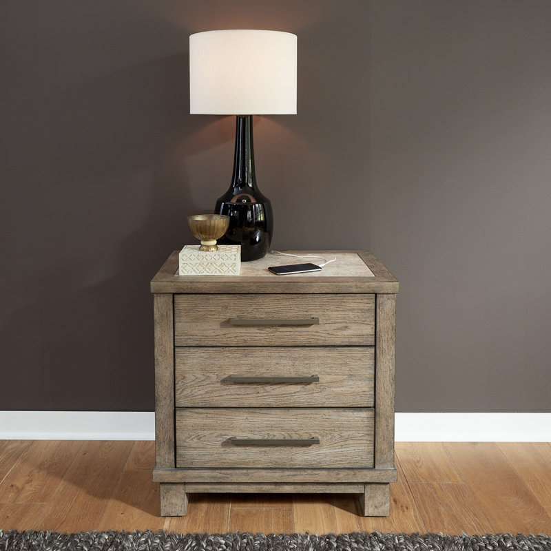 Dariane 3 Drawer Nightstand