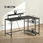 L-Shaped Steel Computer Desk