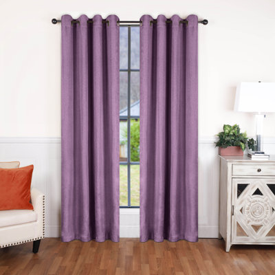 Linen Inspired Room Darkening Curtain Panel
