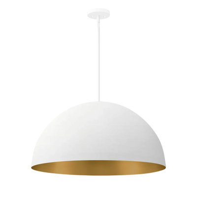 Elias Dome 5-Light Pendant - with Champagne Gold Interior