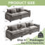 Ensemble de canapé modulaire 2 pièces, canapé-lit à assise profonde avec canapé surdimensionné de 120 po et causeuse de 86 po-1190522401-1190522410