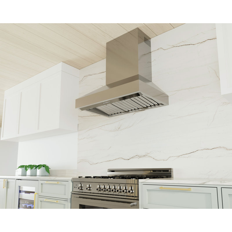 30in Pro Wall Chimney Hood Ss Straight Lip 600/395 Cfm